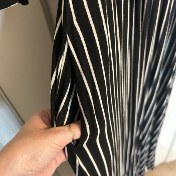 CJLA Black and White Striped Tie Dress - Picture 8 of 9